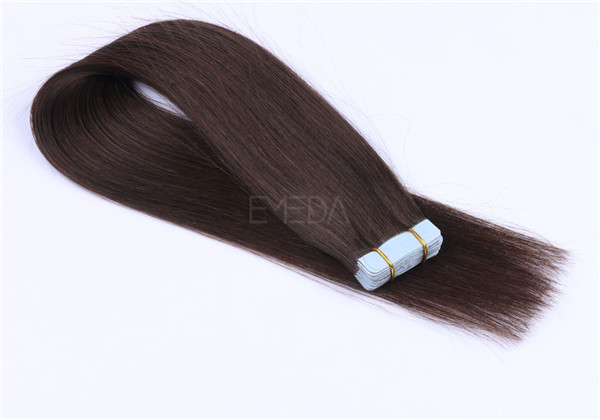 Human hair factory how much is tape in hair extensions in different color and length YL258